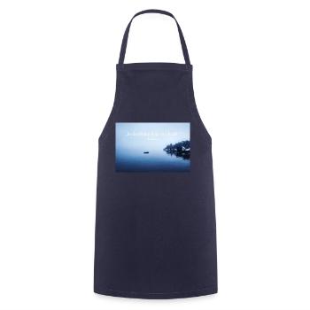 In peace lies the power. - Cooking Apron - navy - Front - AI Model Male 185 dark (185cm)