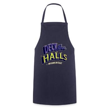 Dog Owner Joke Christmas Present Pet - Cooking Apron - navy - Front - AI Model Male 185 dark (185cm)