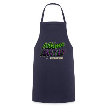 rédacteur idée cadeau costume drôle écrire - Tablier de cuisine - marine - Devant - AI Model Male 185 dark (185cm)
