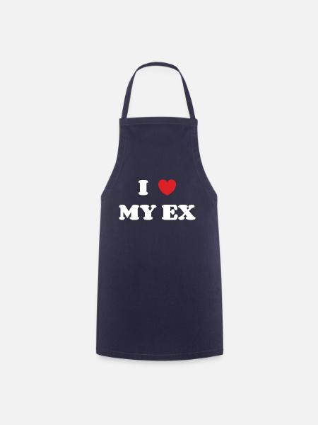 Ich liebe meinen Ex - Kochschürze - Navy