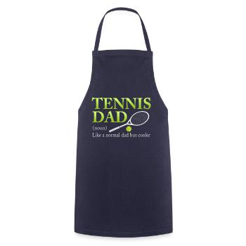 Tennis Dad - Cool - Tablier de cuisine - marine - Devant - AI Model Male 185 dark (185cm)