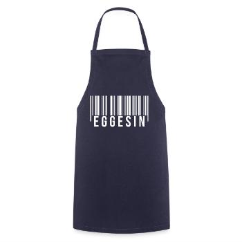 Eggesin Strichcode - Kochschürze - Navy - Vorne - AI Model Male 185 dark (185cm)