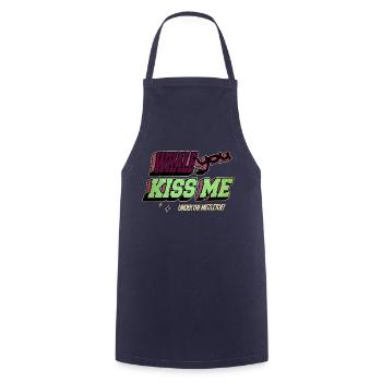 Bubaprints Bedroom Dinosaur Fan Killer Whale Santa - Cooking Apron - navy - Front - AI Model Male 185 dark (185cm)