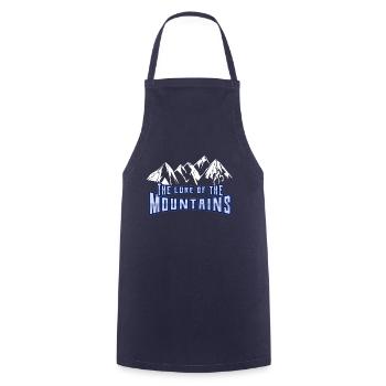 L’attrait des montagnes 2 - Tablier de cuisine - marine - Devant - AI Model Male 185 dark (185cm)