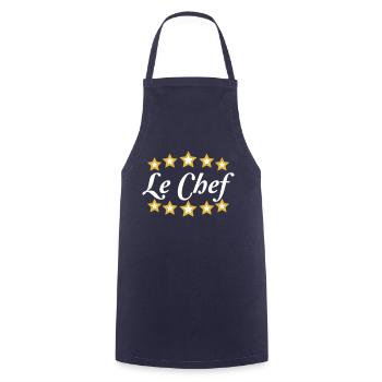 Le Chef 5 Star Chef Fun Kitchen Master - Cooking Apron - navy - Front - AI Model Male 185 dark (185cm)