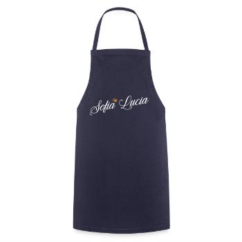 Sofia Name for Women Kids Toddlers - Sofia Custom - Cooking Apron - navy - Front - AI Model Male 185 dark (185cm)