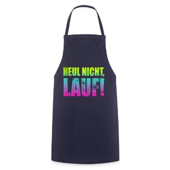 Heul nicht, Lauf! - Laufen, Joggen, Sport, Rennen - Kochschürze - Navy - Vorne - AI Model Male 185 dark (185cm)