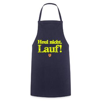 Heul nicht, Lauf! - Laufen, Joggen, Sport, Läufer - Kochschürze - Navy - Vorne - AI Model Male 185 dark (185cm)