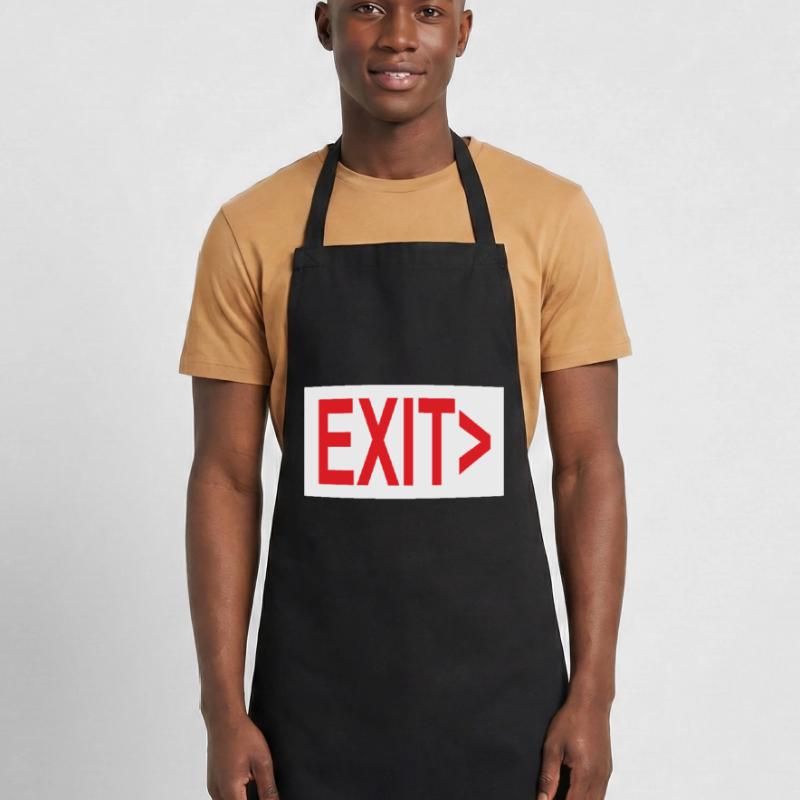 Exit / Exit / Emergency Exit Cooking Apron