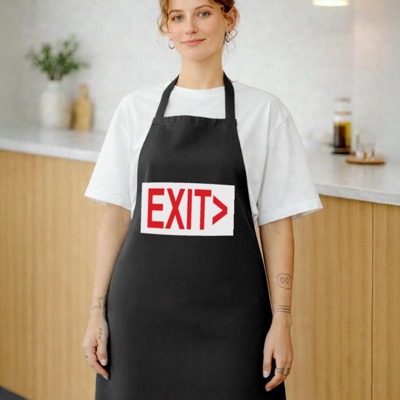 Exit / Exit / Emergency Exit Cooking Apron