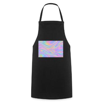 Conception holographique - Tablier de cuisine - noir - Devant - AI Model Male 185 dark (185cm)