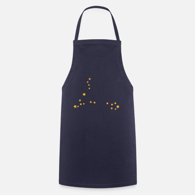 Pisces constellation - Cooking Apron - navy
