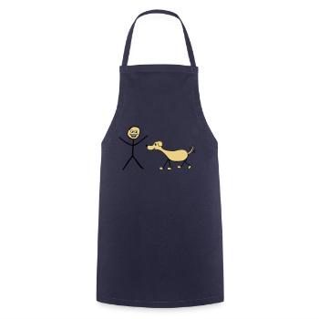 Me and Dog - Tablier de cuisine - marine - Devant - AI Model Male 185 dark (185cm)