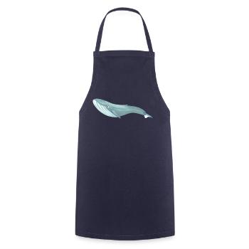 The Funny Blue Whale - Cooking Apron - navy - Front - AI Model Male 185 dark (185cm)