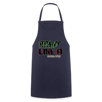 Computer Dino awkward present couples dinosaurs - Cooking Apron - navy - Front - AI Model Male 185 dark (185cm)