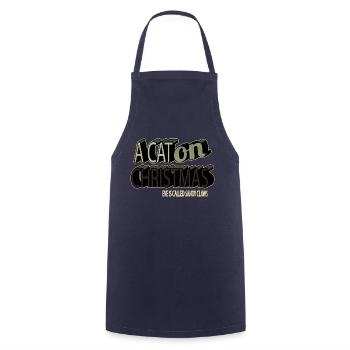 present idea joke quote present christmas present - Cooking Apron - navy - Front - AI Model Male 185 dark (185cm)