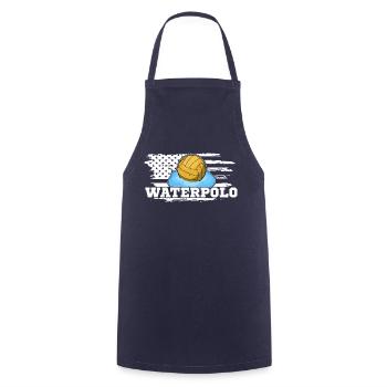 Wassersport Wasserballer Wasserball Team Spruch - Kochschürze - Navy - Vorne - AI Model Male 185 dark (185cm)