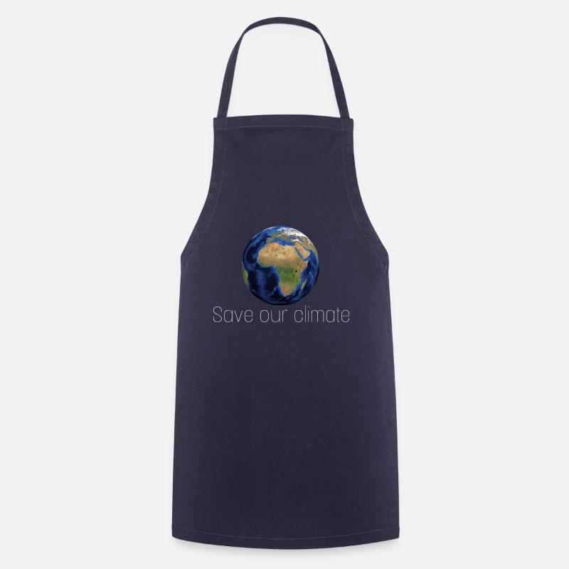 Save our planet - Cooking Apron - navy
