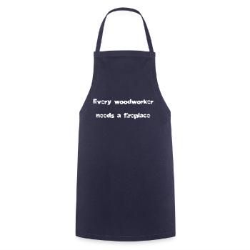 Travaux forestiers Apprenti Charpentier Plombier - Tablier de cuisine - marine - Devant - AI Model Male 185 dark (185cm)