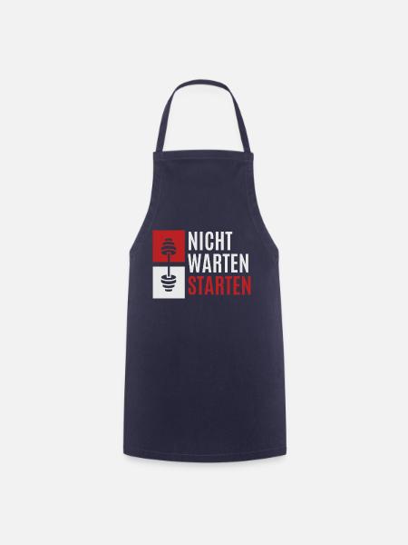 nicht warten starten 2 - Kochschürze - Navy