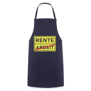 arbeit rente - Kochschürze - Navy - Vorne - AI Model Male 185 dark (185cm)