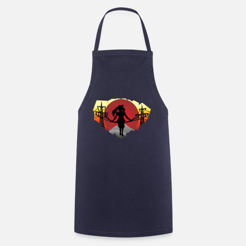 Cable Girl - Cooking Apron - navy