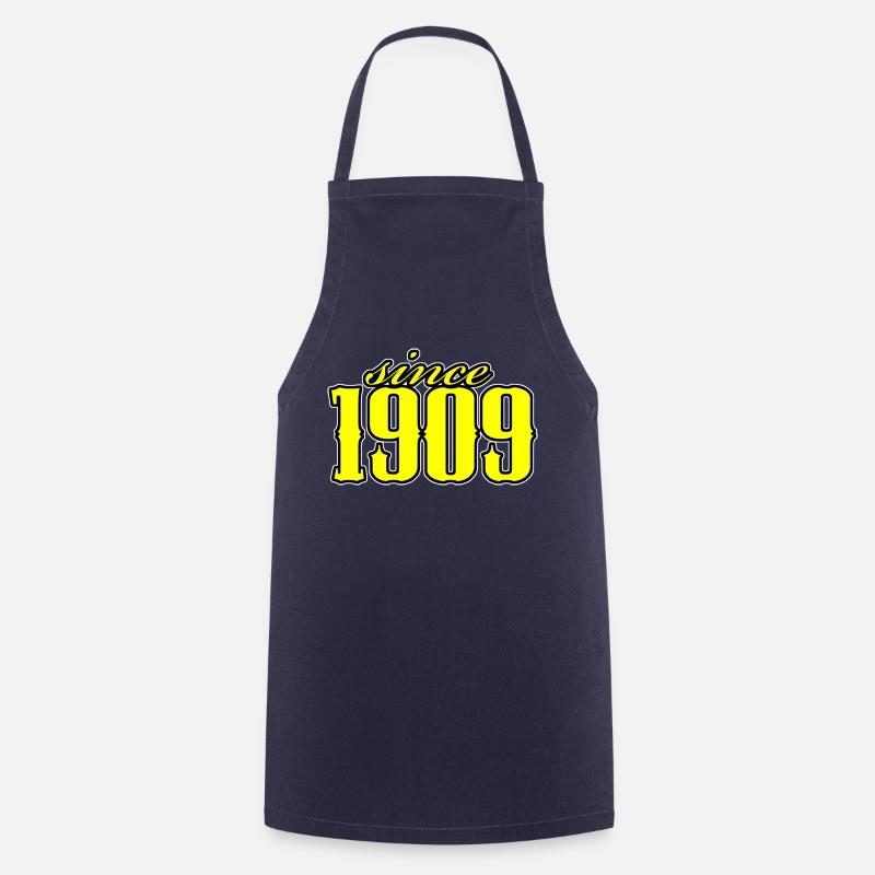 since 1909 (yellow) - Cooking Apron - navy