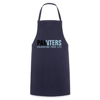 painters_062012_a_2c - Cooking Apron - navy - Front - AI Model Male 185 dark (185cm)