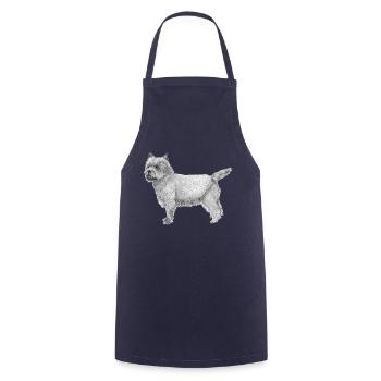 Cairn Terrier - Tablier de cuisine - marine - Devant - AI Model Male 185 dark (185cm)