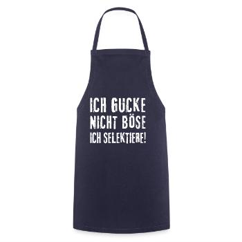Ich Gucke Nicht Böse Ich Selektiere Witziger - Kochschürze - Navy - Vorne - AI Model Male 185 dark (185cm)