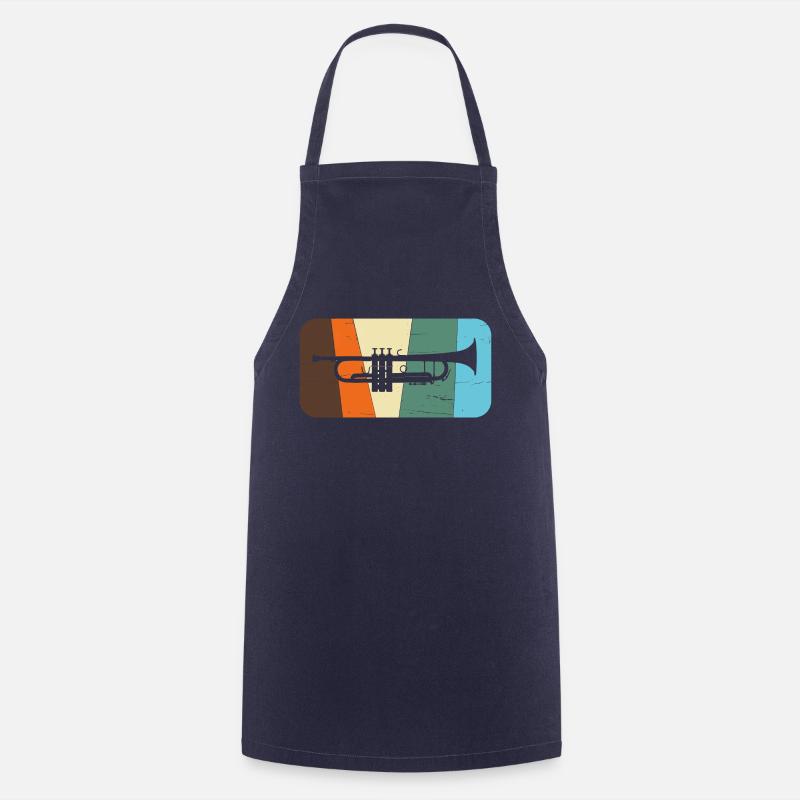 trompette - Tablier de cuisine - marine
