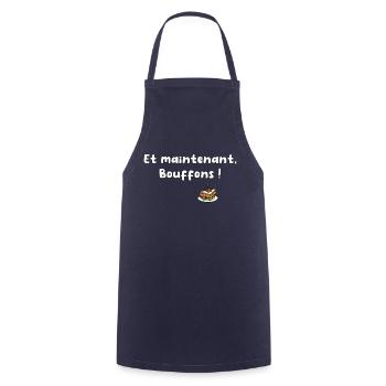 T-shirt Et maintenant Bouffons ! - Tablier de cuisine - marine - Devant - AI Model Male 185 dark (185cm)