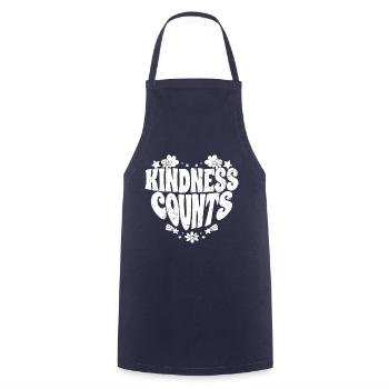 Kindness Counts Inspirational Spreading Kindness - Kochschürze - Navy - Vorne - AI Model Male 185 dark (185cm)