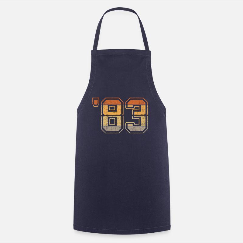 Year 1983 - '83 - Tablier de cuisine - marine