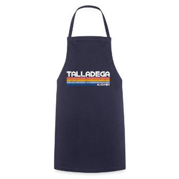 Vintage 70s 80s Style Talladega AL - Tablier de cuisine - marine - Devant - AI Model Male 185 dark (185cm)