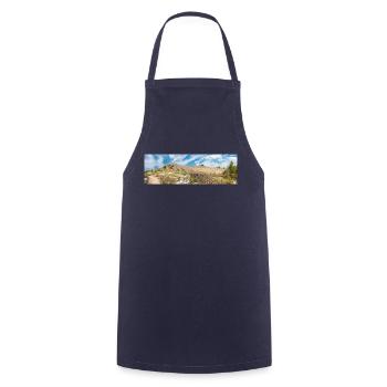 The Wall of Oštrica (Bedem Grebastica) Croatia - Cooking Apron - navy - Front - AI Model Male 185 dark (185cm)