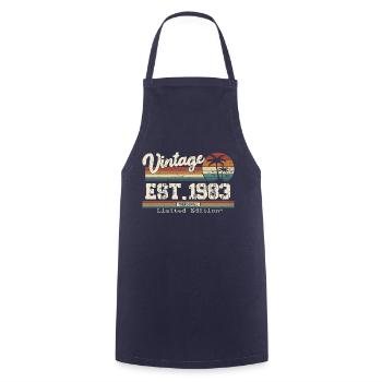1983 Vintage Vintage Retro Geburtstagsgeschenk - Kochschürze - Navy - Vorne - AI Model Male 185 dark (185cm)