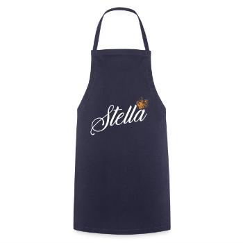 Stella Name für Frauen Kinder Kleinkinder - Stella - Kochschürze - Navy - Vorne - AI Model Male 185 dark (185cm)