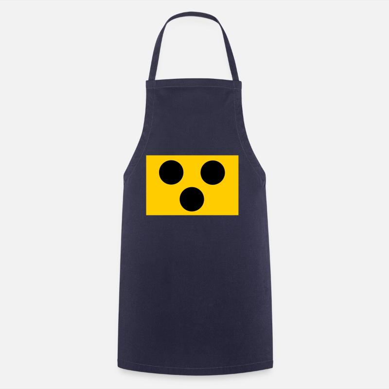 Blind - Blindenzeichen - Kochschürze - Navy