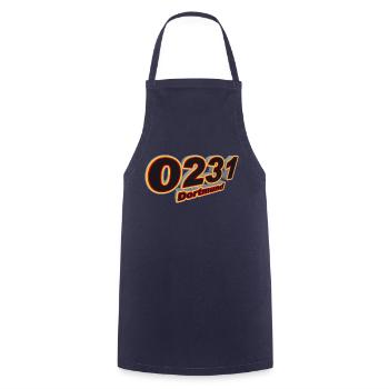 0231 Dortmund - Cooking Apron - navy - Front - AI Model Male 185 dark (185cm)