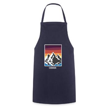 Canada - Cooking Apron - navy - Front - AI Model Male 185 dark (185cm)