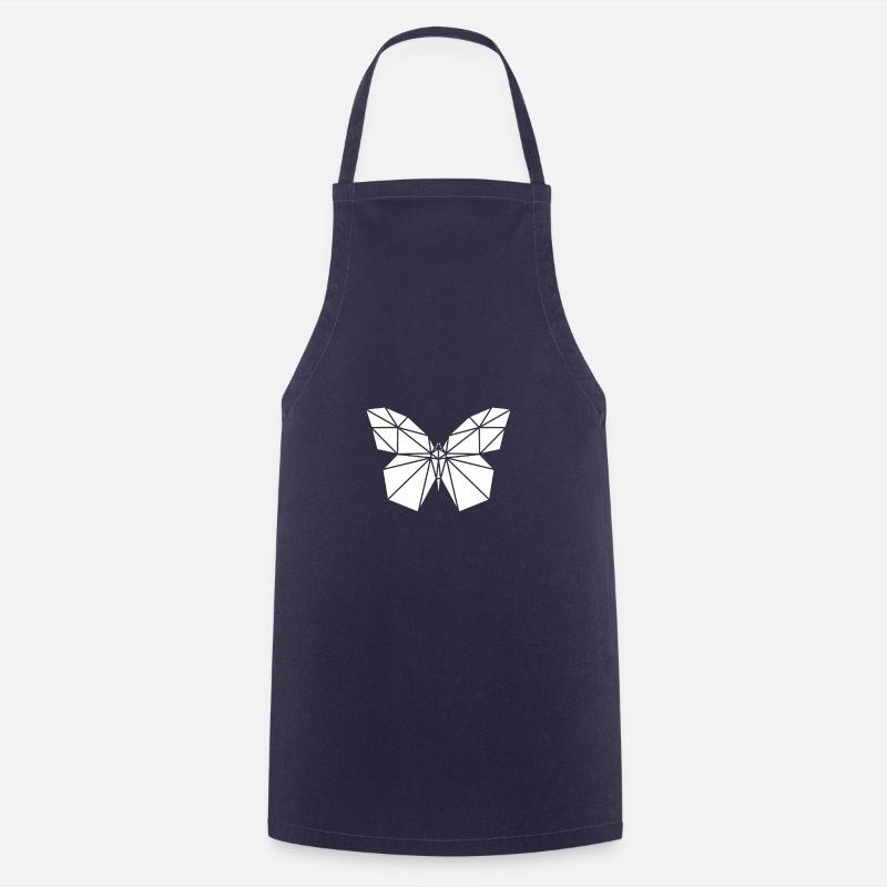 Polygone papillon - Tablier de cuisine - marine