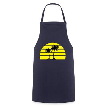 palmen_issel - Tablier de cuisine - marine - Devant - AI Model Male 185 dark (185cm)