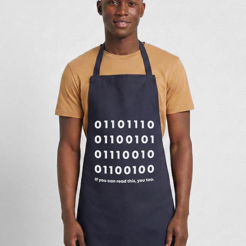 Nerd in binary code Cooking Apron