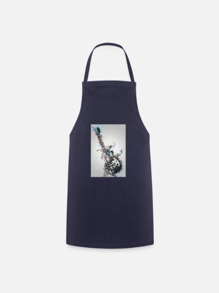 Guitar - Cooking Apron - navy