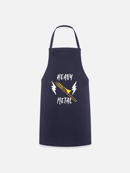 posaune heavy metal - Kochschürze - Navy