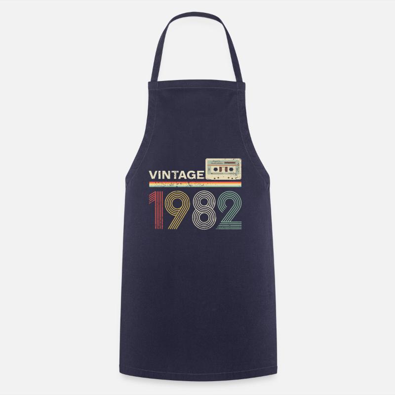 Vintage cassette 1982 - Cooking Apron - navy