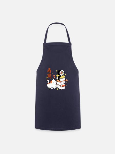 Amateur de sushis - Tablier de cuisine - marine