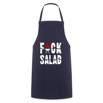 Fuck Salad BBQ Grillen Grillmeister Geschenkidee - Kochschürze - Navy - Vorne - AI Model Male 185 dark (185cm)