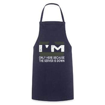engineer nerdy nursing informatics analyst - Cooking Apron - navy - Front - AI Model Male 185 dark (185cm)